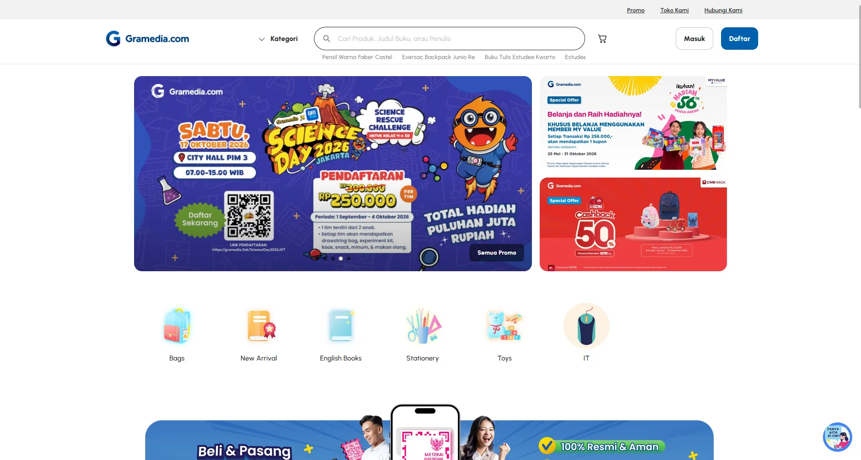 Gramedia online bookstore